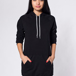 5398 California Fleece Pullover Raglan Hoody Dress