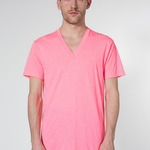 BB456 Poly-Cotton S/S V-Neck T-Shirt