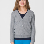 BR200 Youth Tri-Blend Rib Cardigan