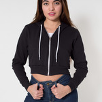 F397 Cropped Flex Fleece Hooded Sweatshirt