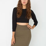 rsa7302 Interlock Pencil Skirt