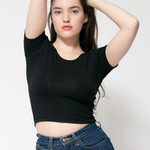 RSA8380 Cotton Spandex Jersey Crop Tee